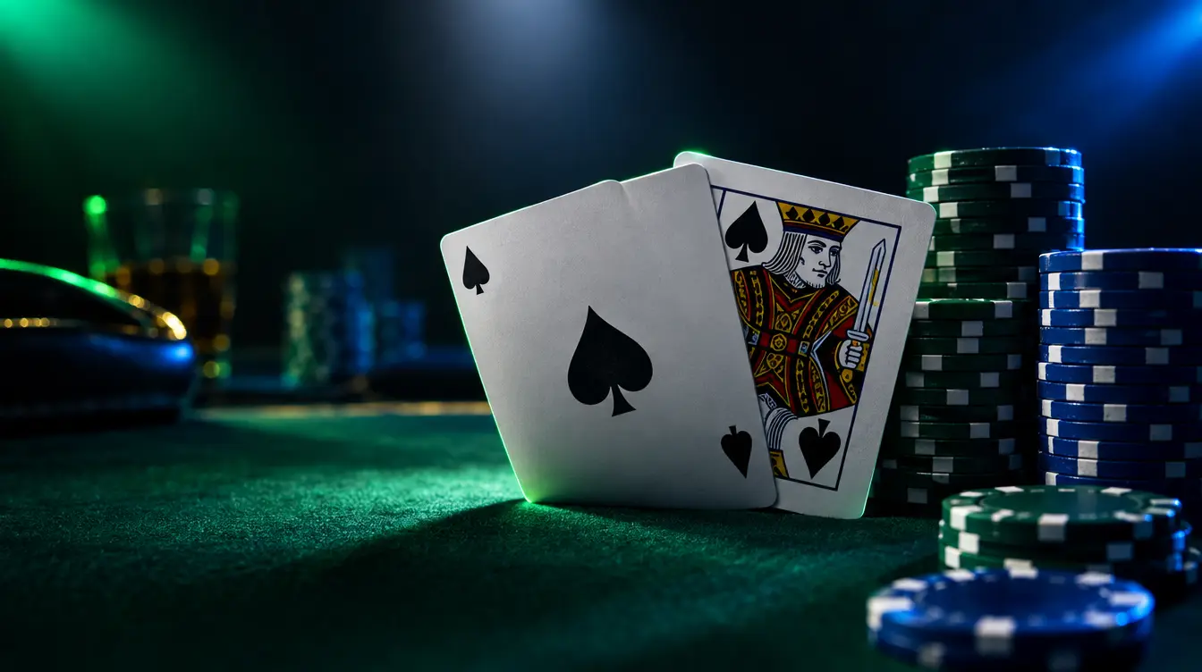 Blackjack en ligne sur 1win : as et roi sur le tapis