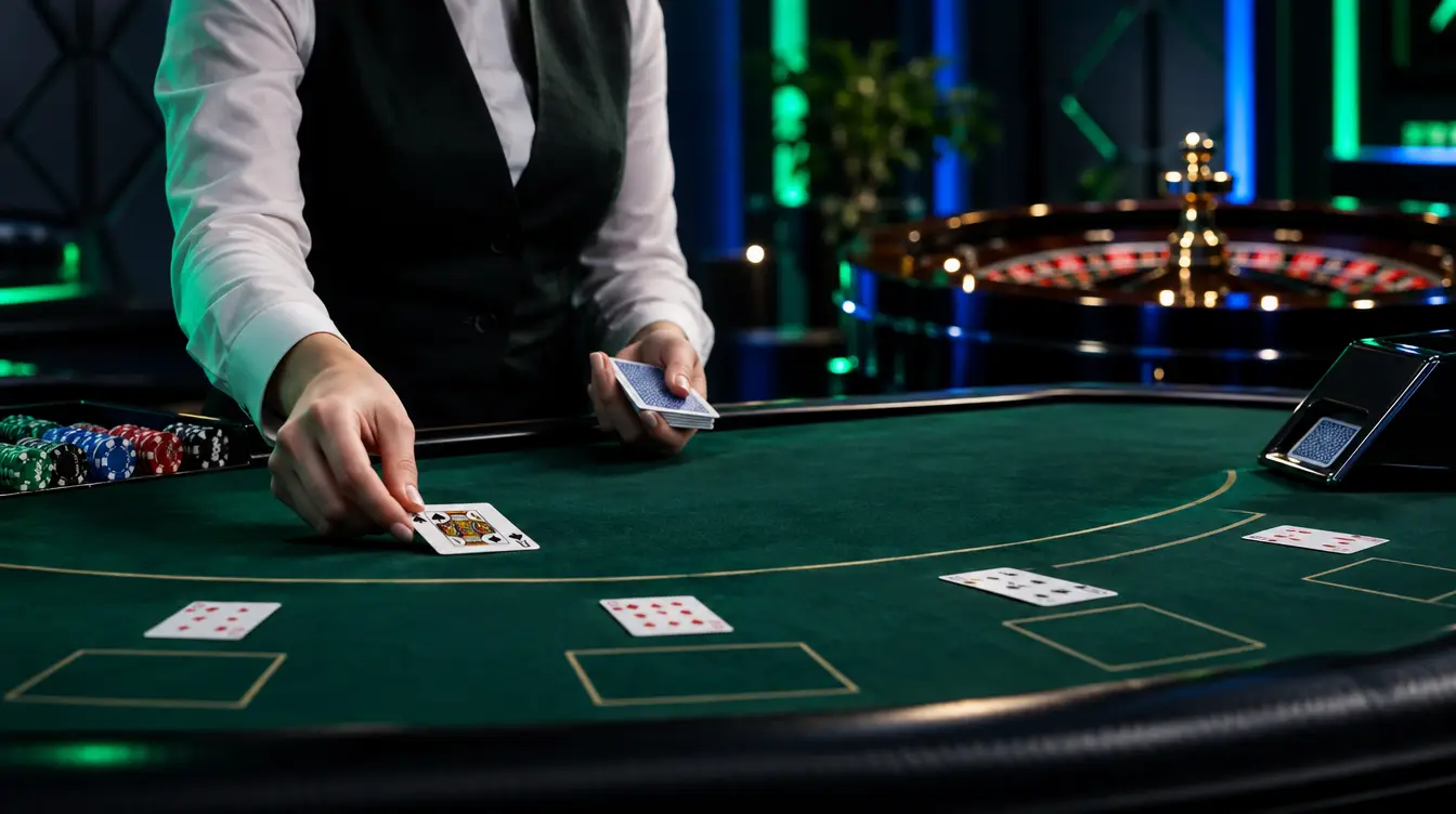 Casino en direct 1win : blackjack et roulette avec croupier