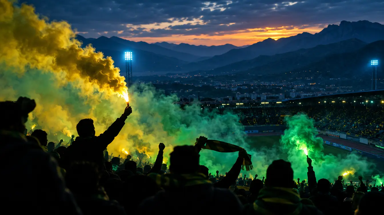 Stade en jaune et vert, JS Kabylie