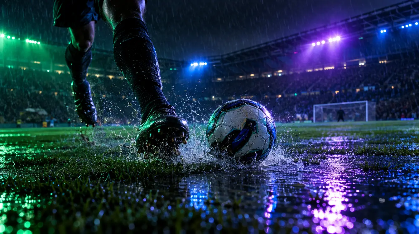 Premier League : pelouse sous la pluie